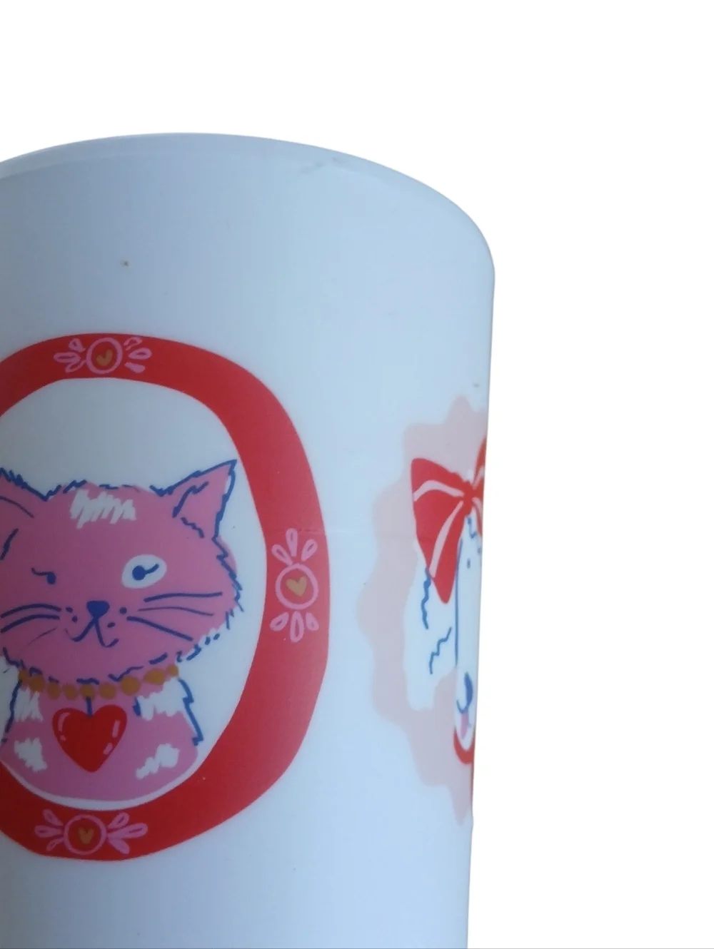 Pillowfort Set of 2 A Target Plate & Cup Bamboo Melamine BPA Pet Faces